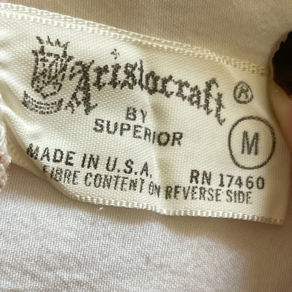 Vintage ILGWU 50’s Pink Nylon Chiffon Lace Layer Nightgown Aristocraft Medium - Picture 14 of 14